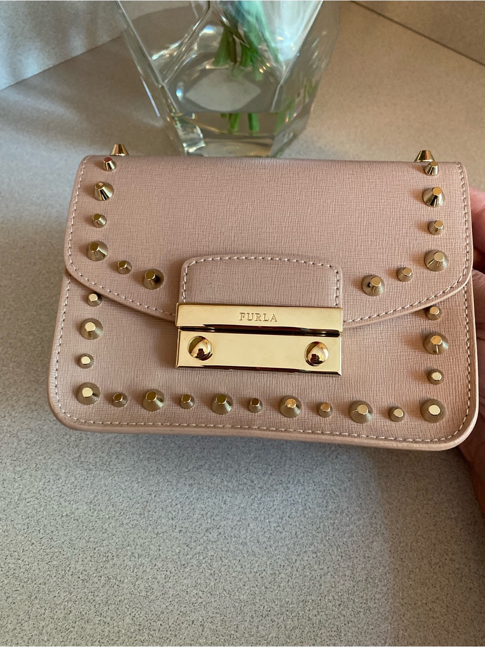 Furla Julia Studded Mini Crossbody Bag